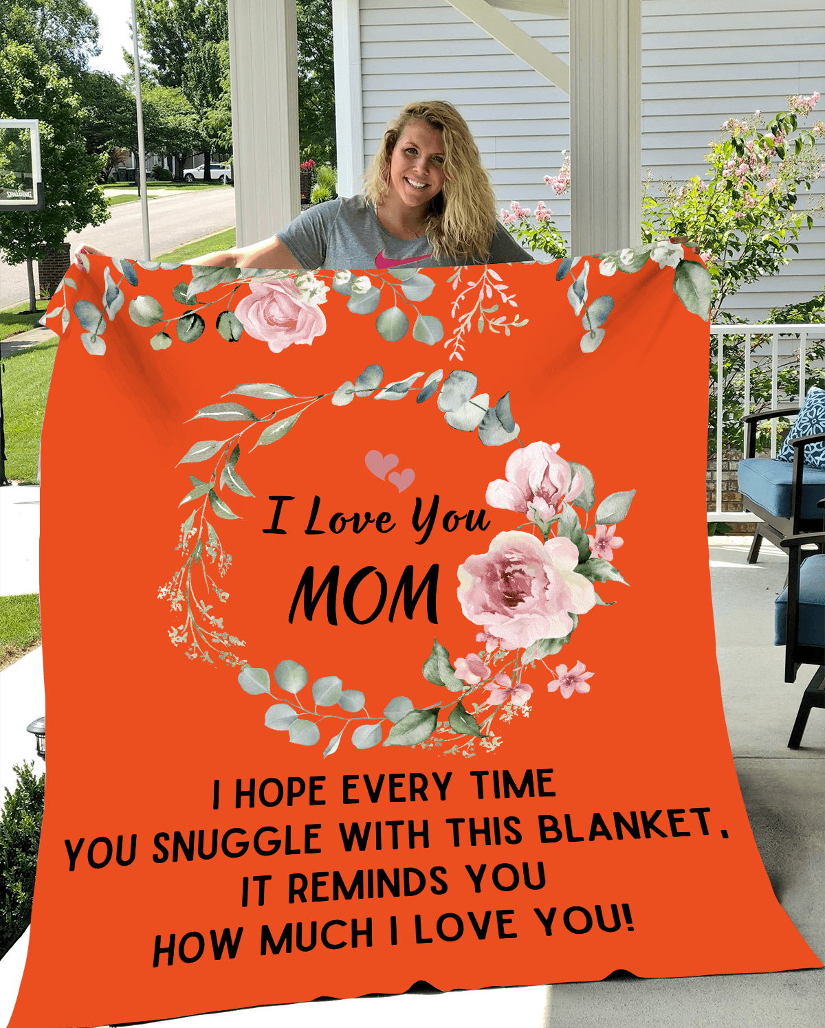 I Love You Mom Blanket | Best Gift for Mothers |