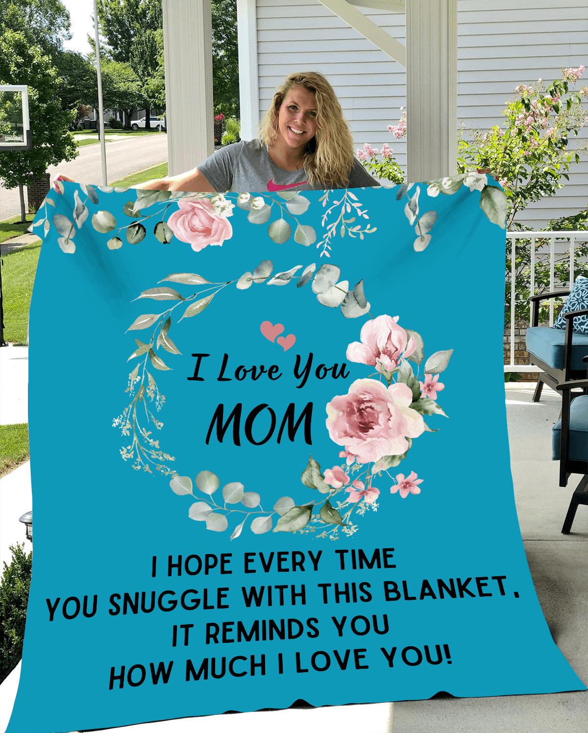 I Love You Mom Blanket | Best Gift for Mothers |