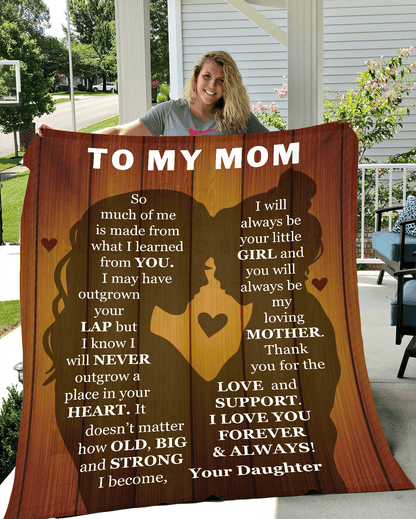 Gift For Mom From Daughter Blanket |