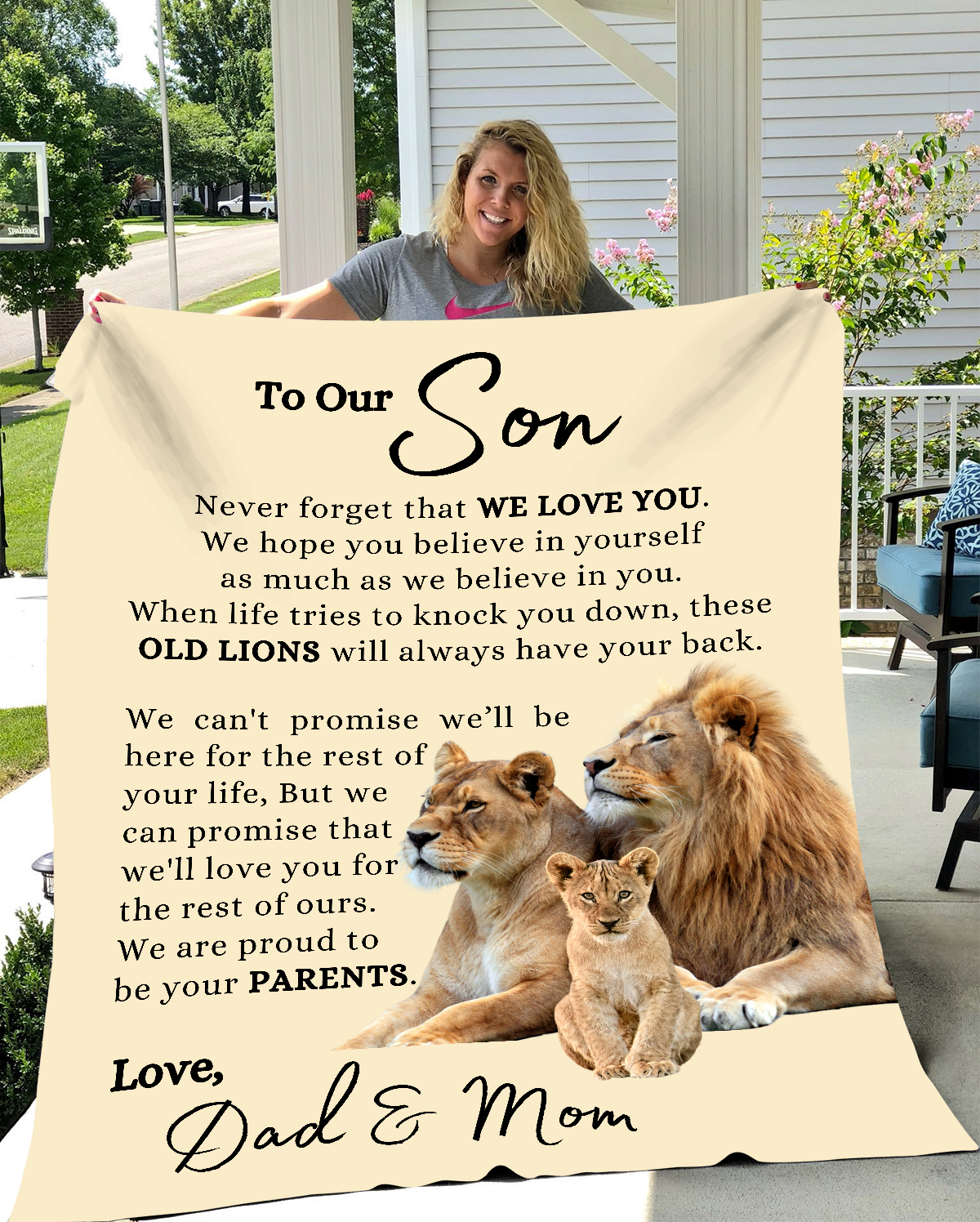 To Our Son - Always Proud of You - Fleece Blanket |