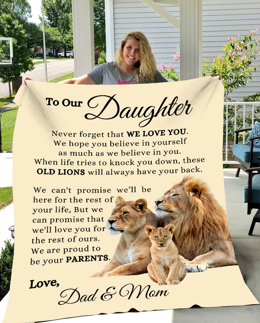 To Our Daughter - Always Proud of You - Fleece Blanket |