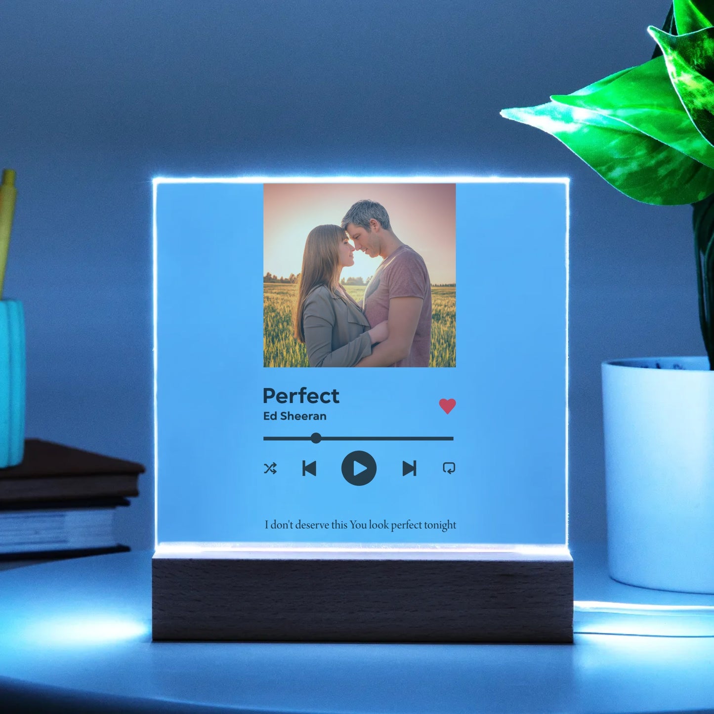 Music Player Custom Song | Acrylic Square Plaque |