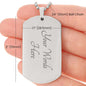 Son You Are Braver Dog Tag Necklace | Black | A1014T, A1014TG, G007T, G007TG, lx-G007, PT-133, TNM-1, USER-249647