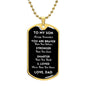 Son You Are Braver Dog Tag Necklace | Black | A1014T, A1014TG, G007T, G007TG, lx-G007, PT-133, TNM-1, USER-249647