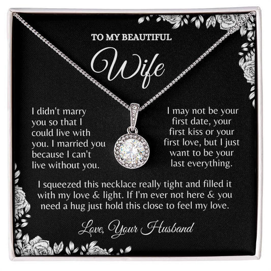 To My Beautiful Wife Eternal Hope Necklace | C30187TR, lx-C30187, PB23-WOOD, PT-2646, TNM-1, USER-249647