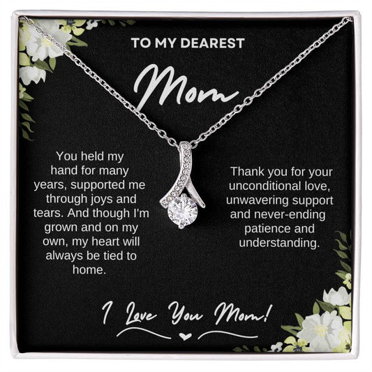 Dearest Mom Alluring Beauty Necklace - Beautiful Love | C30084TG, C30084TR, PB23-WOOD, PT-4363, TNM-1, USER-249647