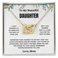 To My Daughter Interlocking Hearts Necklace | C30028T, C30028TG, lx-C30028, PB23-WOOD, PT-4382, TNM-1, USER-249647