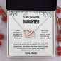To My Daughter Interlocking Hearts Necklace | C30028T, C30028TG, lx-C30028, PB23-WOOD, PT-4382, TNM-1, USER-249647