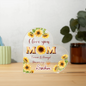 I Love You Mom You Are My Sunshine Printed Heart Acrylic Plaque
