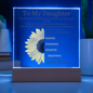 To My Daughter Sunflower Acrylic Plaque