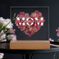 Mom We Love You Square Acrylic Plaque