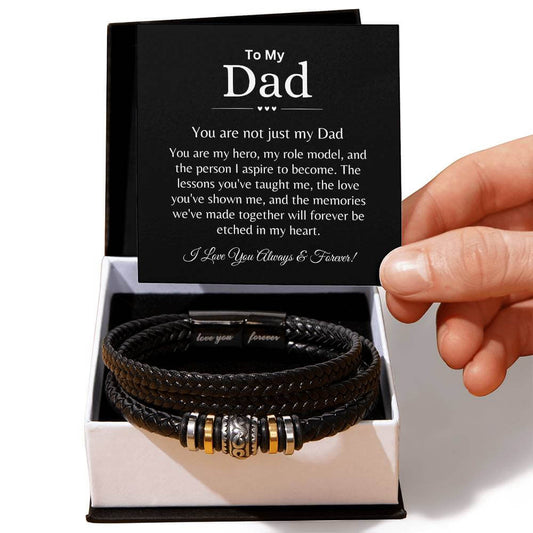 Gift for Dad Love You Forever Bracelet