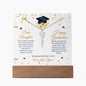 Dear Daughter Keepsake Acrylic Bundle Graduation Cap Name Necklace