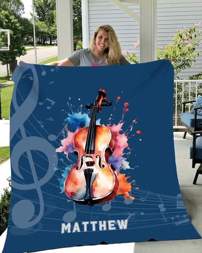 Personalized Cello Blanket