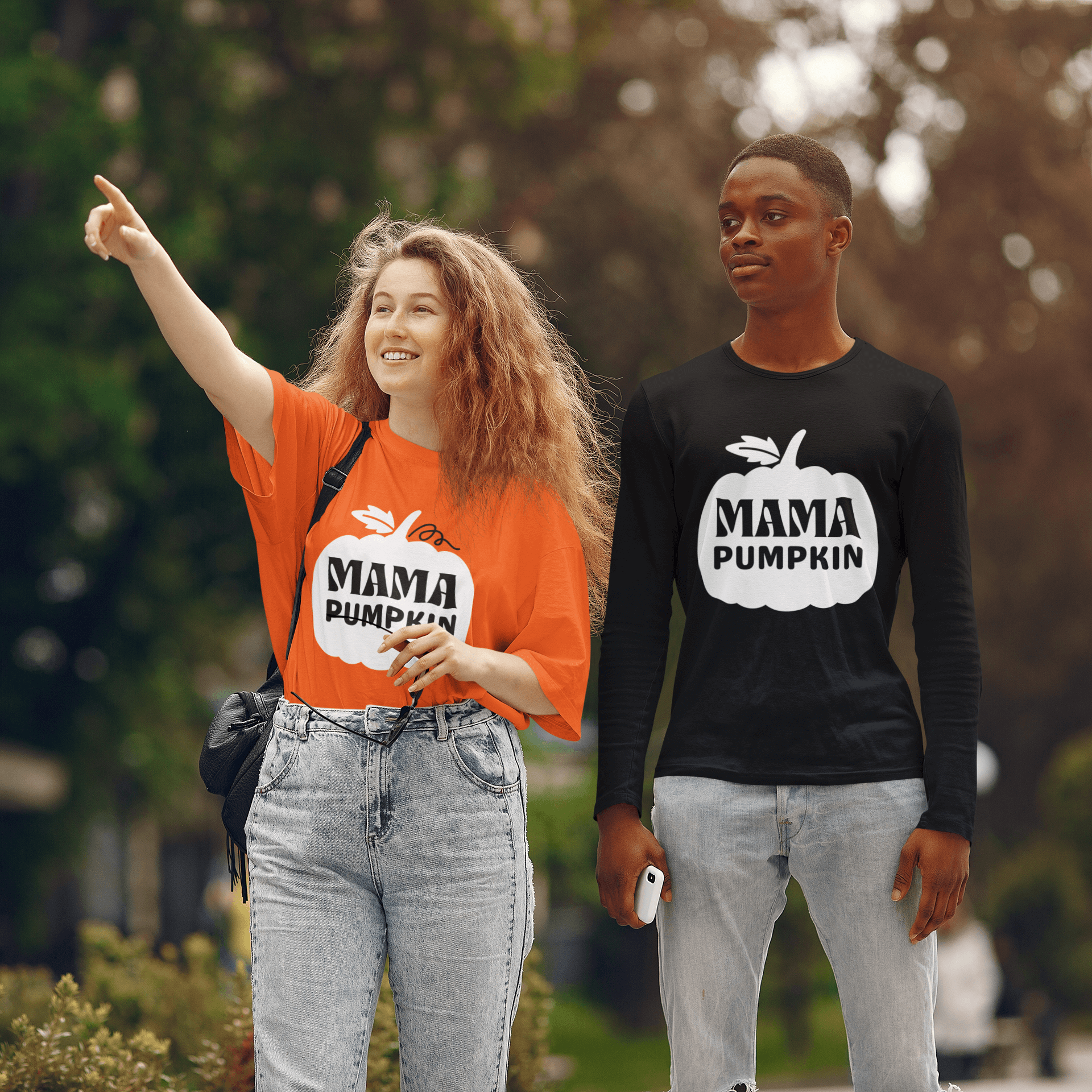 Mama Pumpkin Short/Long Sleeve T-Shirt |