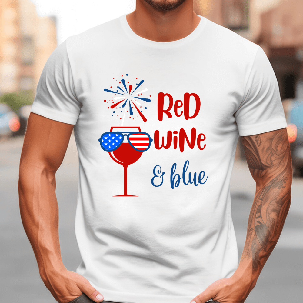 Red Wine & Blue T-Shirt | 4th of July