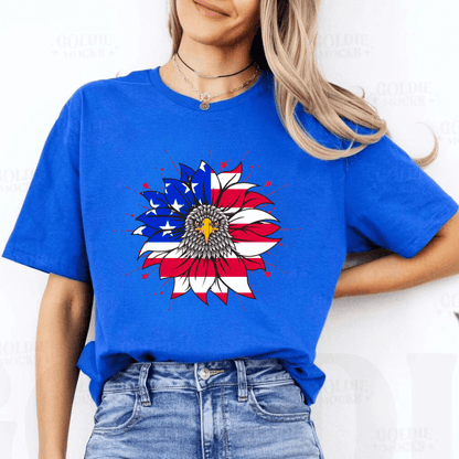 Patriotic Sunflower T-Shirt | 4th of July