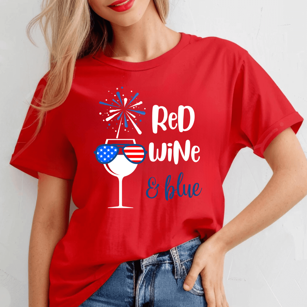 Red Wine & Blue T-Shirt | 4th of July