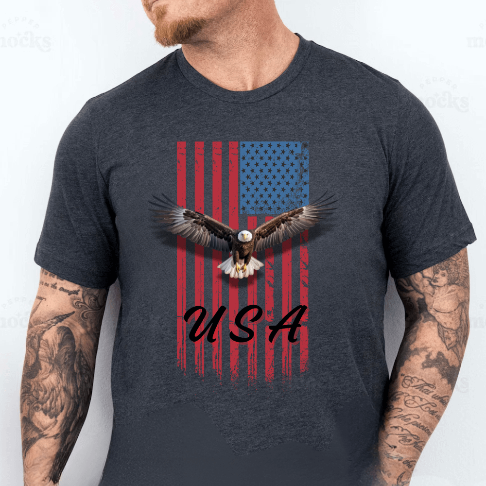 USA Flag Eagle T-Shirt | 4th of July