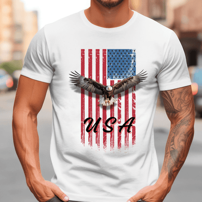 USA Flag Eagle T-Shirt | 4th of July