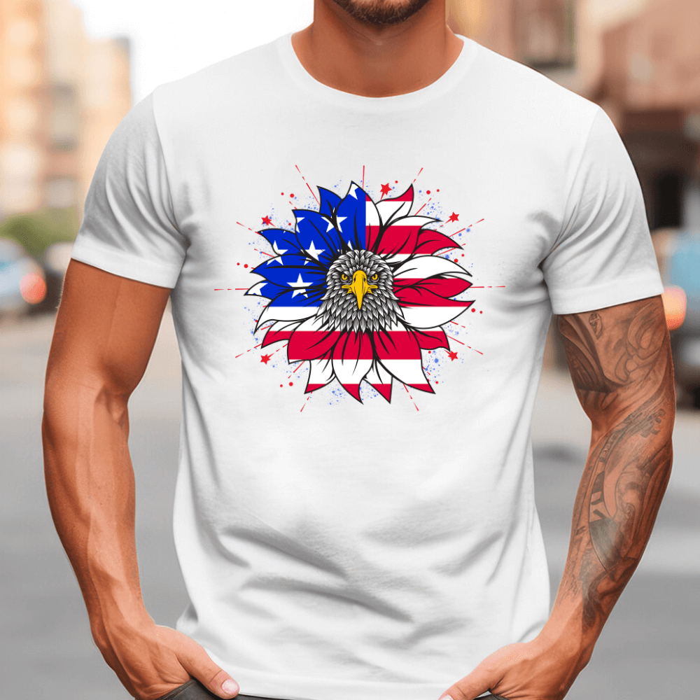 Patriotic Sunflower T-Shirt | 4th of July