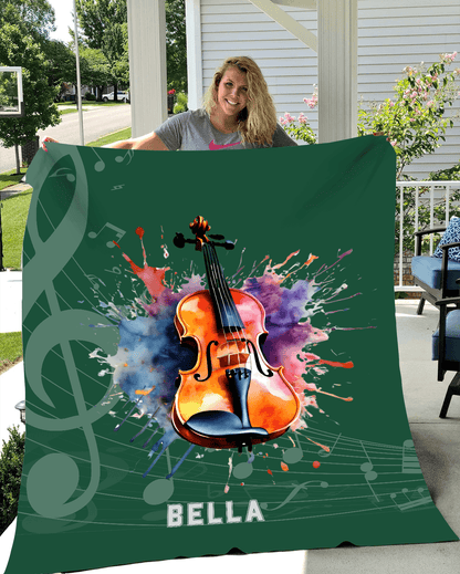 Personalized Violin-Viola Blanket