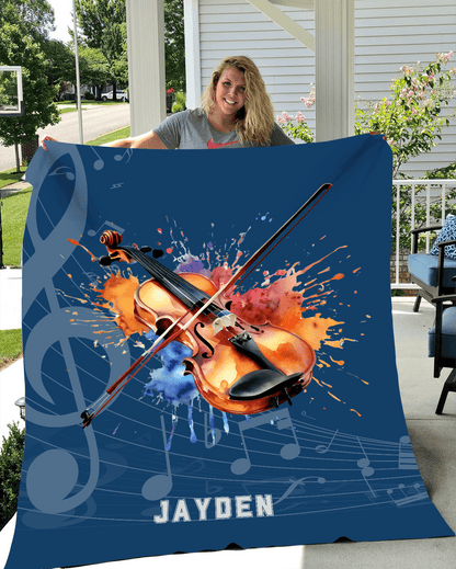 Personalized Violin-Viola Blanket